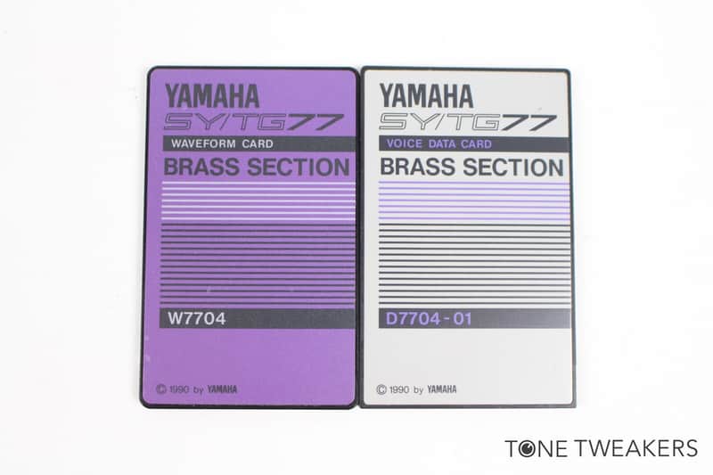 Yamaha SY77 TG77 Brass Section ROM Sound Card Set W7704 D7704-01 VINTAGE DEALER image 1