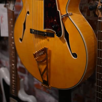 D'Angelico Premier EXL-1 Hollow Body Archtop - Satin Honey Blonde image 2