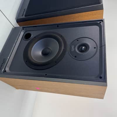 Polk Audio S4 Bookshelf Speakers HiFi Stereo Vintage Home Audio Black Left Right image 2