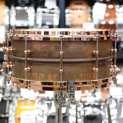 Ludwig 6.5x14" Copperphonic w/ Copper Hardware & Tube Lugs LC663TC image 10