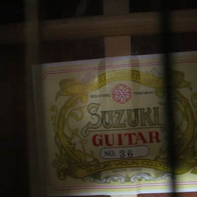 Suzuki Number 36 70s Natural vintage classical acoustic guitar MIJ made in Japan image 2