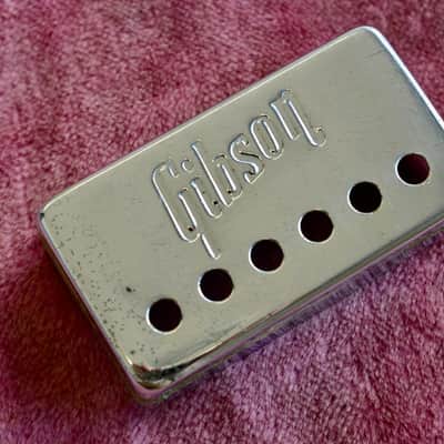 Vintage 1970's Gibson Embossed PAF Humbucking Bridge Pickup Cover 1972 1973 ES-335 image 3