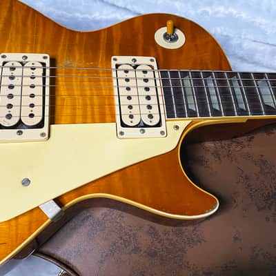 NEW! Gibson Custom 1959 Les Paul Standard Resissue Electric Guitar - Beauty of the Burst #86 Heavy Aged - MONSTER TOP! Only 8.4lbs - Authorized Dealer - G07566 image 5