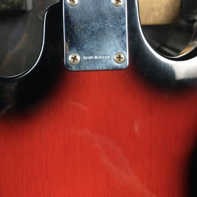 Modified Teisco Partscaster Red Burst Electric Guitar image 11