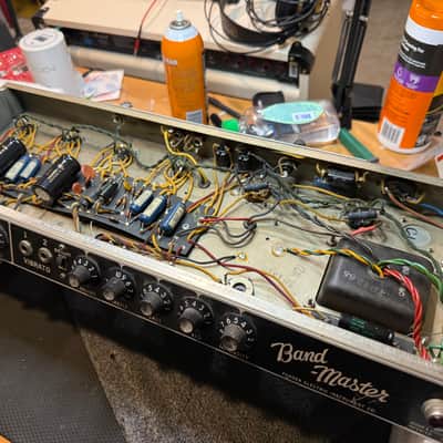 Fender Bandmaster 40-Watt Guitar Amp Head ONLY 1963 - 1967 Black Panel Bild 9
