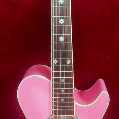 Daisy Rock 6260 Acoustic Guitar Pink 3/4 scale image 3
