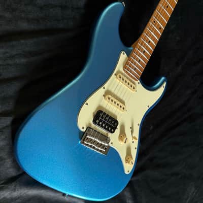 Jet Guitars JS-400 JS400 LPB, HSS Ceramic pickups, solid basswood body, 22 frets roasted maple neck, 2 point tremolo Free Setup image 3