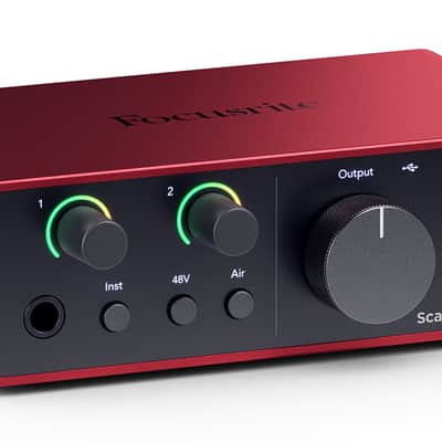 Focusrite Scarlett Solo 4th Gen Studio Recording USB Audio Interface+Software image 1