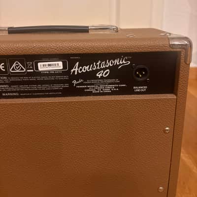 Fender Acoustasonic 40 2-Channel 40-Watt 2x6.5" Acoustic Guitar Amp 2017 - Present - Brown image 5