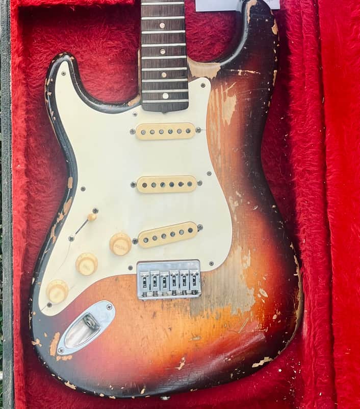 Fender Stratocaster Hardtail 1959 - Sunburst Lefty image 1