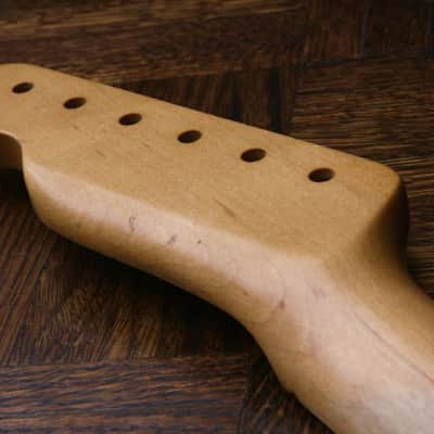 Aged Allparts Tele Neck Nitro Relic Rolled Fingerboard Edges Licensed by Fender Telecaster TMO-C Fits MJT image 3