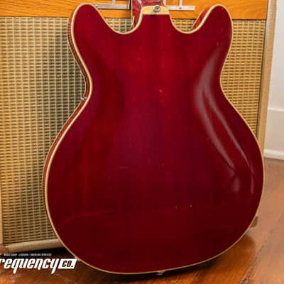 Guild Starfire V in Cherry Red with Rare Mahogany Body - 1965 image 19