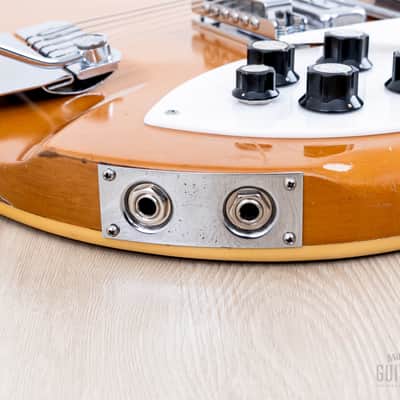 1960s Rickenbacker 375 Vintage Guitar Mapleglo w/ Toaster Tops, Accent Vibrato & Case image 18