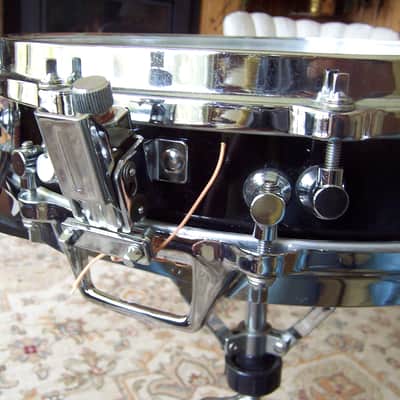 Tama  3 1/4 " x 14 " Black Lacquer Piccolo Snare image 3