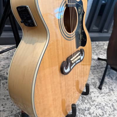 Epiphone EJ200SCE/N 2018 Natural Blonde, Sonic 2 preamp image 13