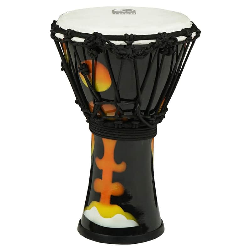 Toca Freestyle Rope-Tuned Djembe w/Goatskin Head 7" Orange Magma image 1