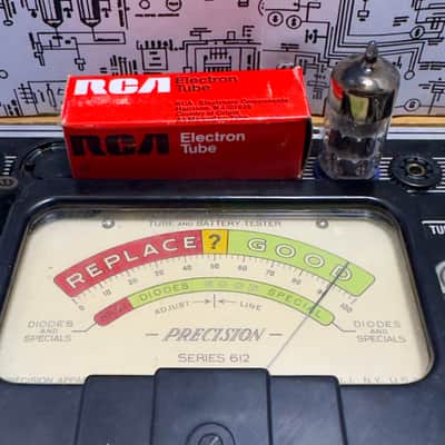 RCA (Mullard) 6922 E88CC (6DJ8) - Gold Pins Black Plates Top Getter Pair image 13