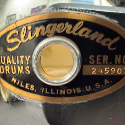 6.5" x 14" Slingerland No. 121 Super Sound King  10-Lug Chrome Over Brass Snare Drum image 7