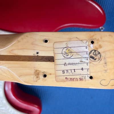 1979 Fender International Series Precision Bass Moroccan Red w/OHSC image 11