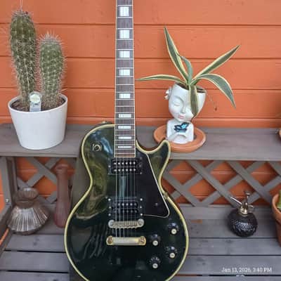 Aria LC-500 Les Paul Custom 1976 - Black/Ebony image 1