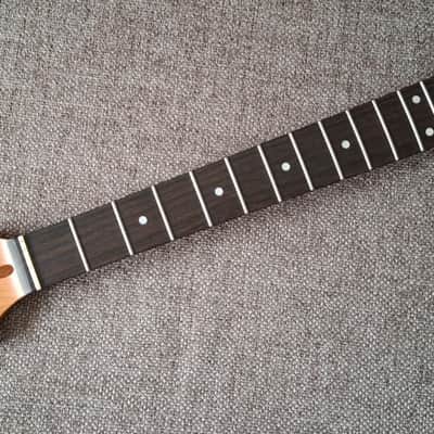 Left-Handed 22 Fret Roasted Maple Stratocaster Strat Guitar Neck image 1