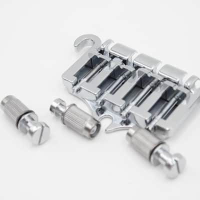 Three Point Chrome Bass Guitar Bridge - fits many Gibson, Epiphone image 5