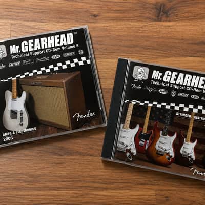 Rare Fender Mr. Gearhead Technical Support CD-ROM Volume 5 Set (2008) – Authorized Service Center Edition image 1