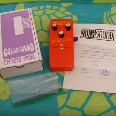 Colorsound rare orange 2021 OVERDRIVER Castledine fuzz distortion guitar pedal sola sound ZCD image 7