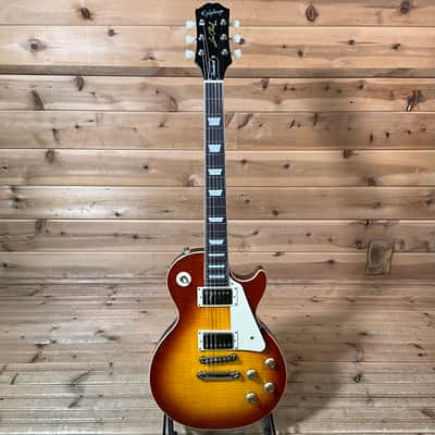 Epiphone Les Paul Standard 50s Figured Electric Guitar - Washed Cherry Sunburst image 2