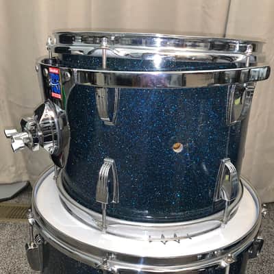 Ludwig No. 987 "Super Beat" Outfit 9x13 / 16x16 / 14x20" Drum Set with Keystone Badges - Blue Sparkle image 4