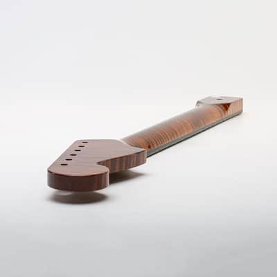 Allparts Select "Licensed by Fender®" AAA+ Roasted Flame Maple "VIN-MOD" Deluxe Replacement Neck for Jazzmaster® - Poly Finish - Bound with Block Inlays image 13