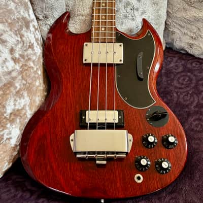 Bruce Kulick Collection (KISS)  1967 Gibson EB-3 - Cherry Red - Original Case image 1