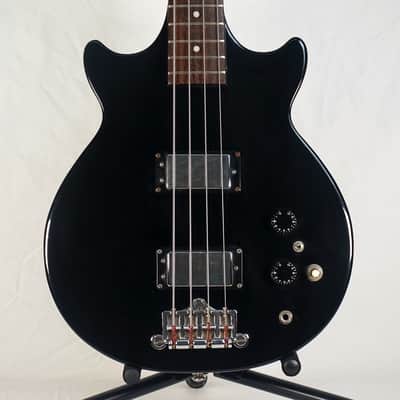 The Pearl Guitar Co. Export Bass Genesis Shape Vintage 1970s Matsumoku Japan Black 70s image 1