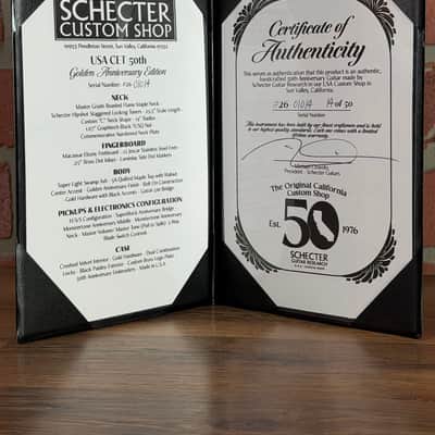 Schecter USA Custom Shop CET 50th Anniversary Electric Guitar - Golden Anniversary  (14 out of 50) image 16