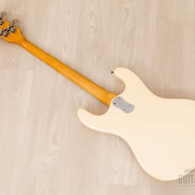 1966 Mosrite Ventures Model Bass Pearl White w/ Case, USA-Made Bakersfield image 12