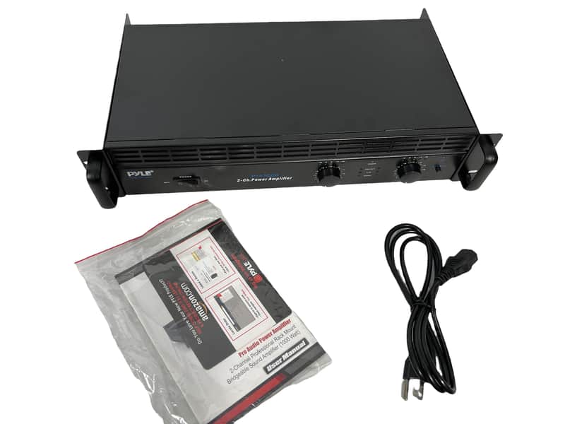 Pyle Bluetooth Pro Audio Power Amplifier - 2-Channel Professional Rack Mount Bridgeable Amplifier image 1
