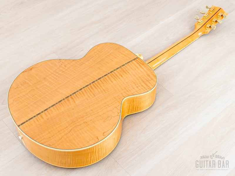 1993 Gibson J-200 Jumbo Guitar Antique Natural, Figured & | Reverb