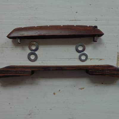Archtop Guitar Bridge - Low Profile - Vintage Kay Harmony Airline - Rosewood image 4