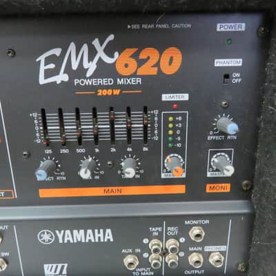 Yamaha EMX 620 Powered Mixer Mid-90s - Black - Preowned image 2