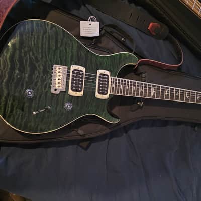 PRS 24 Custom SE Quilt Top 2026 - Teal and Black image 1