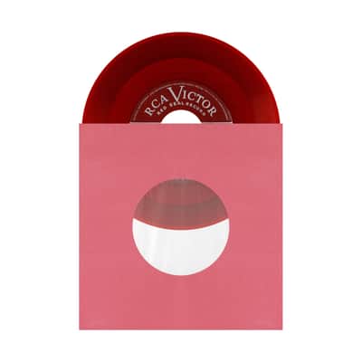 (100) Super Heavyweight Plastic Polylined Red Paper Inner Sleeves for 7 inch 45rpm Records - Archival Quality, Acid-Free, Static-Free - Premium Protection - #07IARE image 8