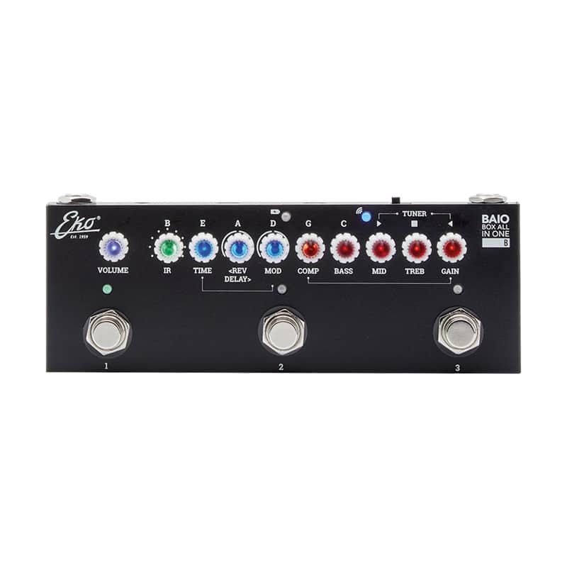Eko Guitars BAIO B Pedale Multieffetto con IR integrati per basso elettrico image 1
