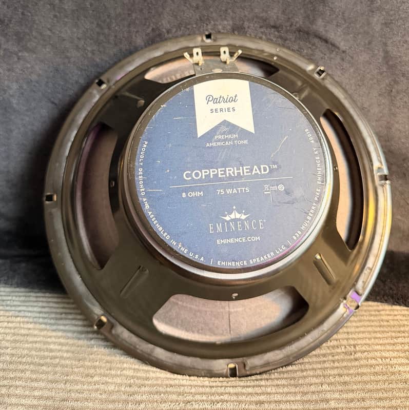Eminence  10” Patriot The Copperhead 8 ohm 75w  2004 - Black & Navy image 1
