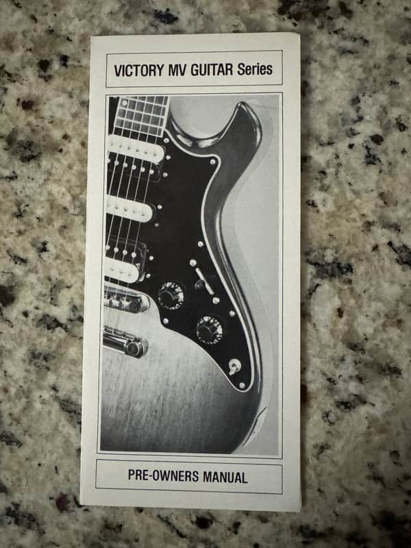 Gibson Victory MV Guitar Series Pre Owners Manual 1981 MV-2 10 image 1