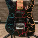Charvel Jackson Fusion Deluxe in Rainbow Crackle 1992(?)