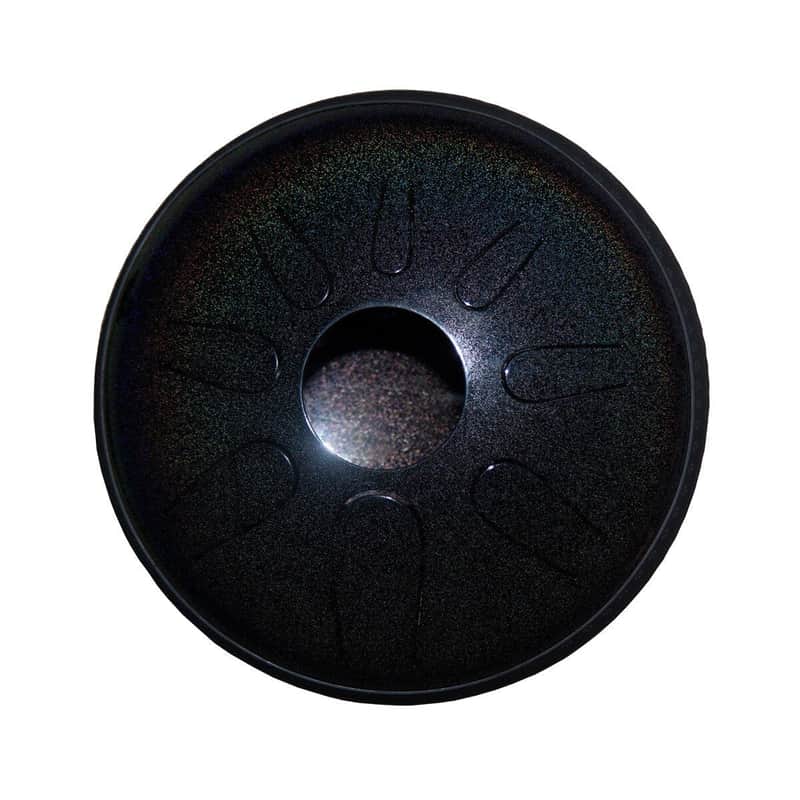 Idiopan Domina 12-Inch Tunable Steel Tongue Drum with Pickup - Dark Agate image 1