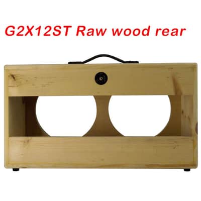 2x12 Horizontal shape, Solid Pine, Raw wood Extension Guitar speaker Empty cabinet G2X12STRW image 3