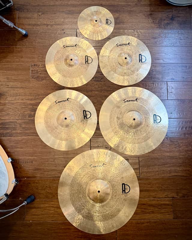 Agean Cymbals Samet 5-pc Cymbal Pack 14" HH, 16" Crash, 18" Crash, 20" Ride + 10" Splash image 1