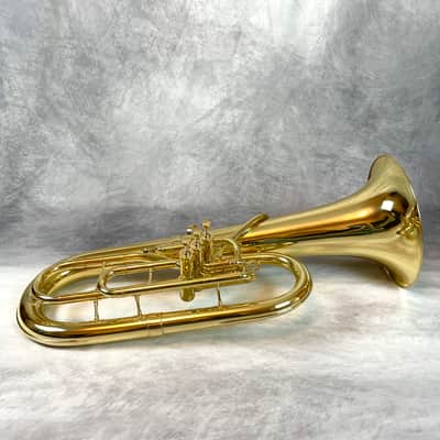 Near Mint King 627 Baritone Horn 3 Valve With Case & Mouthpiece (See Demo) image 8