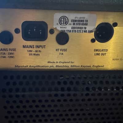 Marshall Tsl122 JCM 2000 Triple Super Lead 2000 - Black Tolex image 6